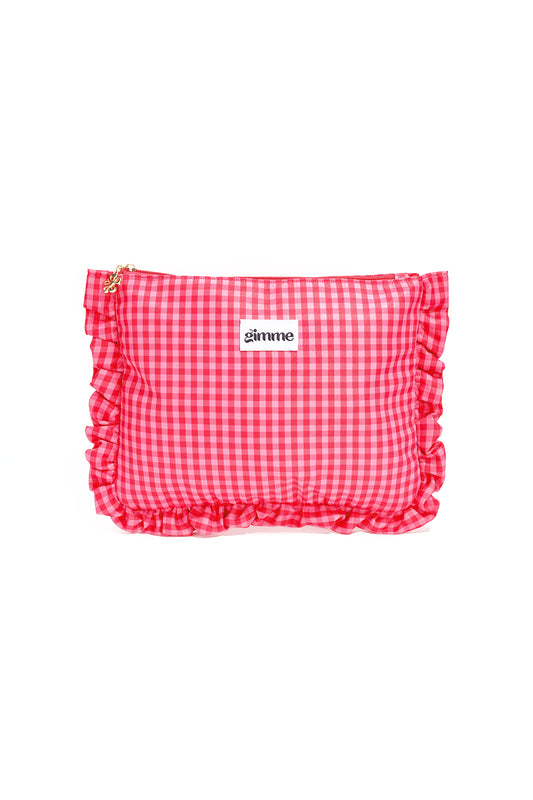 iPad hoes met ruitjespatroon van zoet polyester, ideaal voor dagelijks gebruik.