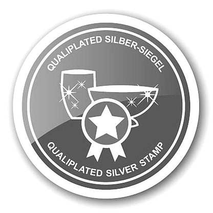 EDZARD botervloot karnen Jago, diameter 14 cm, edel verzilverd, met bijpassend botermes 18 cm