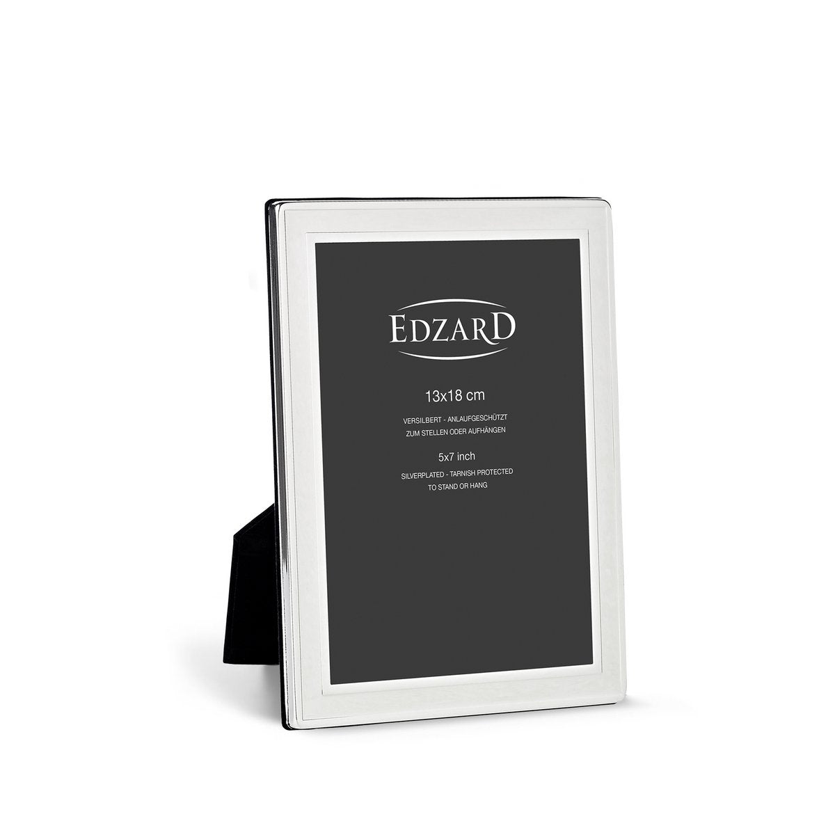 EDZARD fotolijst Nardo fotolijst voor foto 13 x 18 cm, verzilverd, aanslagbestendig, 2 hangers