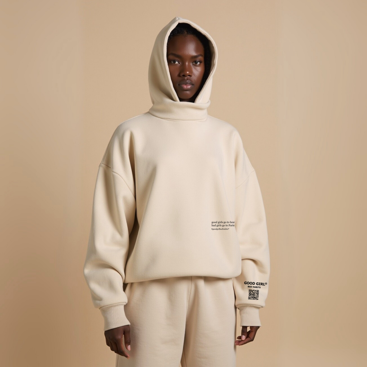 Hoodie "Bad Girls Go to Paris" - Pink