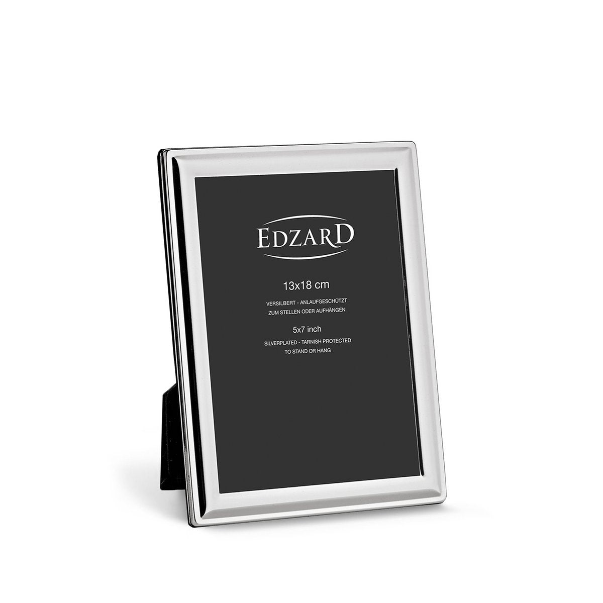 EDZARD fotolijst fotolijst Terni voor foto 13 x 18 cm edel verzilverd, aanslag beschermd, met 2 hangers