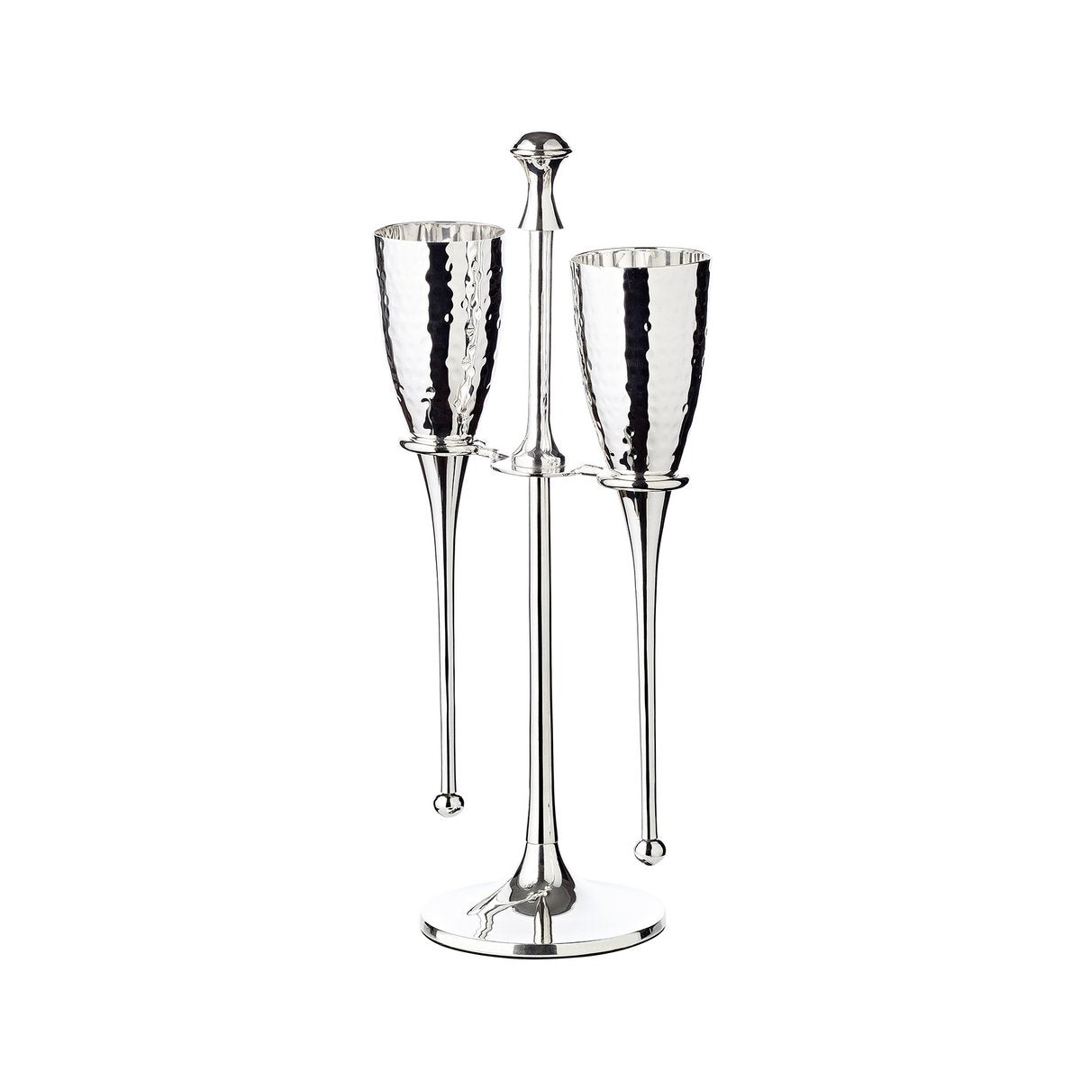 EDZARD 2 champagneglazen Didi met standaard H 32 cm