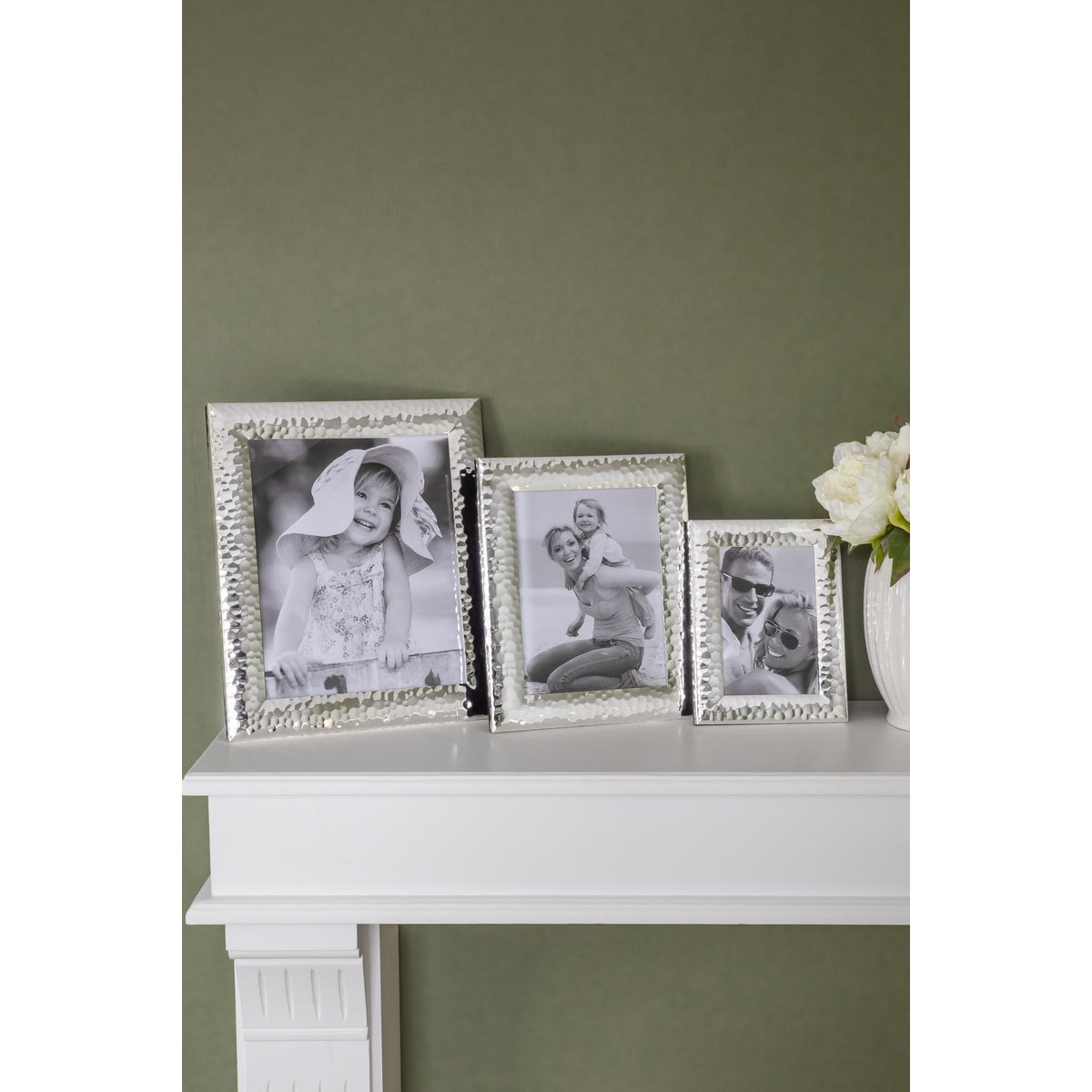 EDZARD fotolijst Gubbio voor foto 15 x 20 cm, edel verzilverd, aanslagbestendig, met 2 hangers