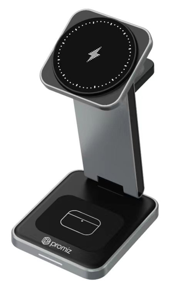 Promiz - 3 in 1 Wireless Charger - 15W (Magsafe compatible) - Foldable