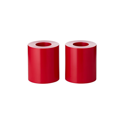 Edzard 2 Set Permanente Cornelius (hoogte 9 cm, Ø 8 cm) Rood, groenlicht houder hittebestendig tot 90 graden