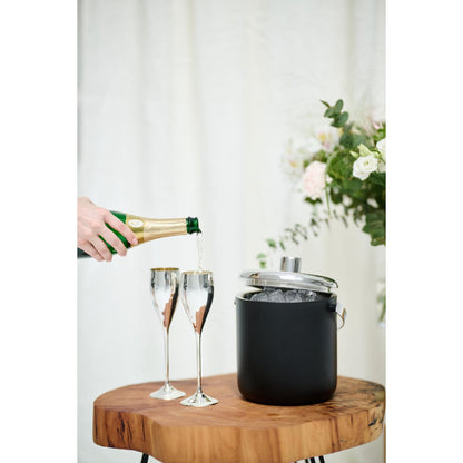 EDZARD champagnefluit Dodo, edel verzilverd, hoogte 23 cm, inhoud 200 ml