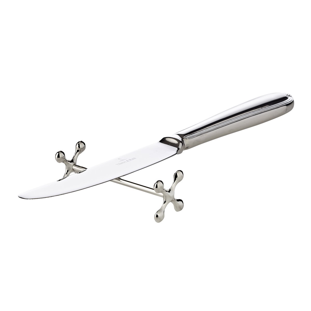 EDZARD set van 6 messteun messteun kruis, edel verzilverd, aanslag beschermd, lengte 7 cm