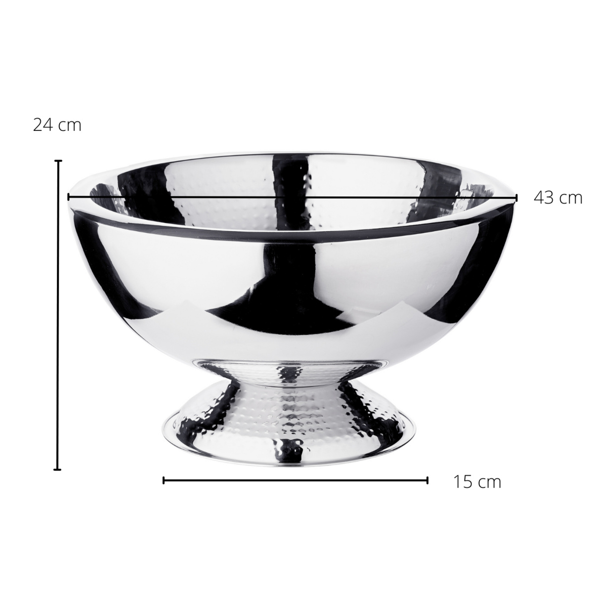 EDZARD champagnekoeler Toni binnenkant en voet Ø 43 cm