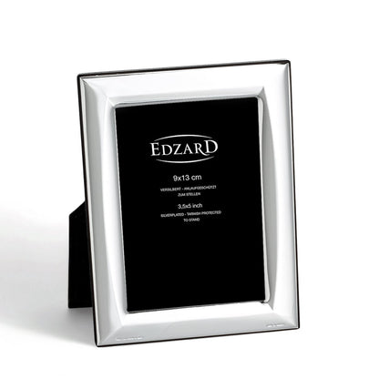 Fotolijst Serino 9x13 cm elegant verzilverd, aanslagvrij, met houten decor achterkant