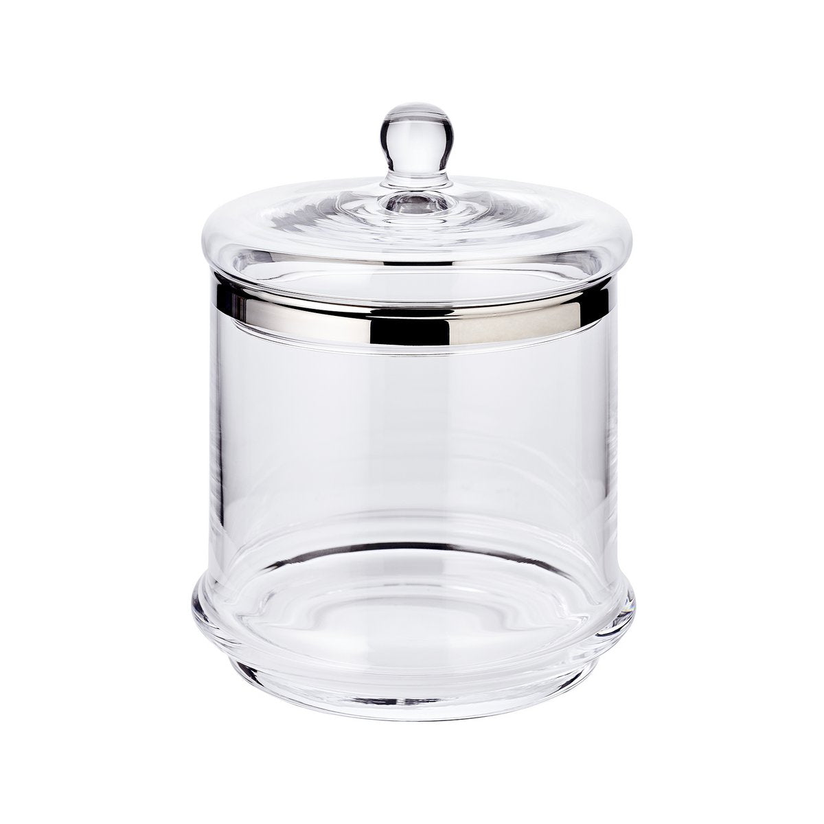 Vervangend deksel (hoogte 5 cm, ø 14 cm) voor serveerschaal Lia 1284 en 1285, mondgeblazen kristalglas