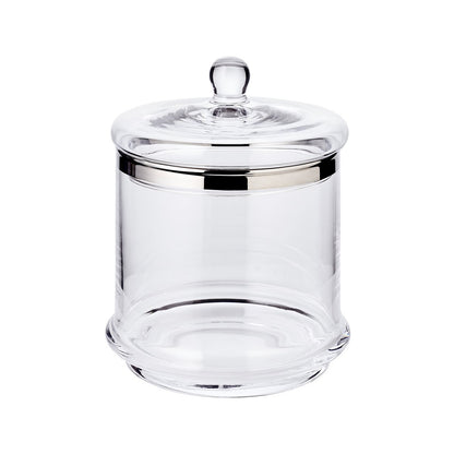 Vervangend deksel (hoogte 5 cm, ø 14 cm) voor serveerschaal Lia 1284 en 1285, mondgeblazen kristalglas