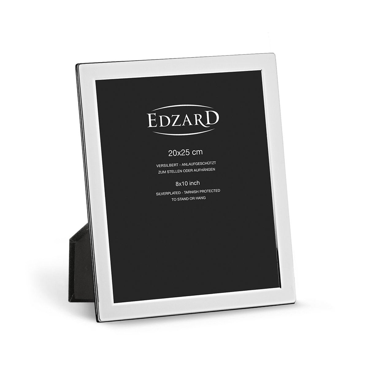 EDZARD fotolijst Salerno voor foto 20 x 25 cm, edel verzilverd, aanslagbestendig, met 2 hangers