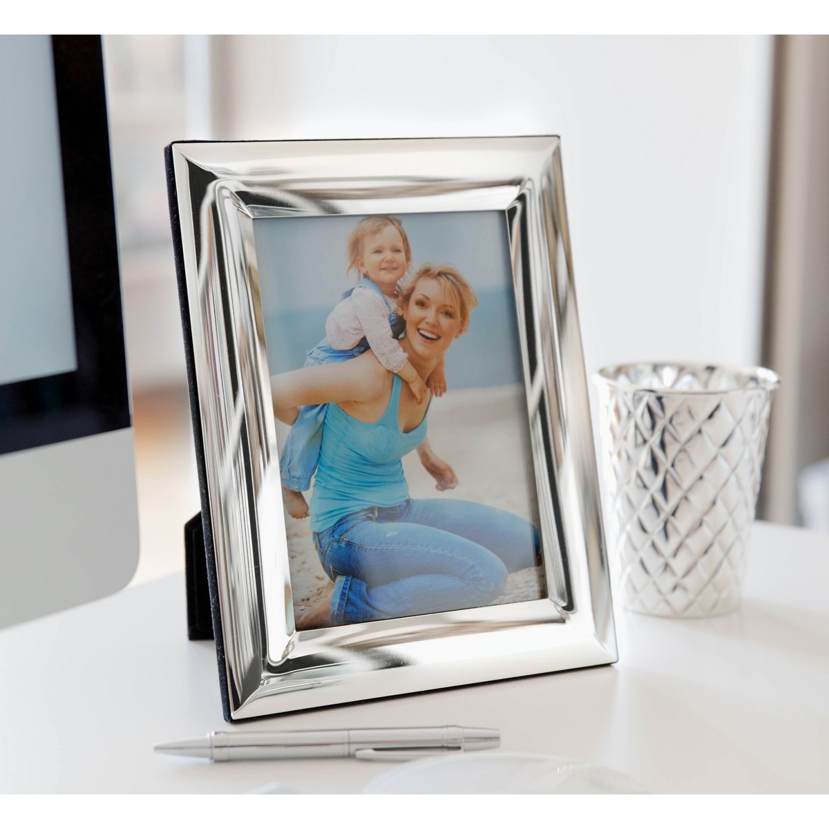 EDZARD fotolijst fotolijst Gela voor foto 9 x 13 cm, verzilverd, aanslagbestendig