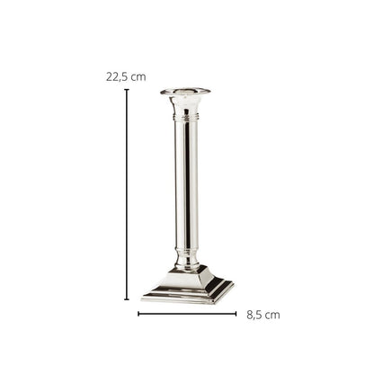 EDZARD kandelaar Lincoln voor stokkaarsen, edel verzilverd, aanslag beschermd, hoogte 19 cm
