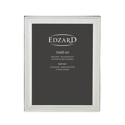 EDZARD fotolijst Nardo fotolijst voor foto 15 x 20 cm, verzilverd, aanslagbestendig, 2 hangers