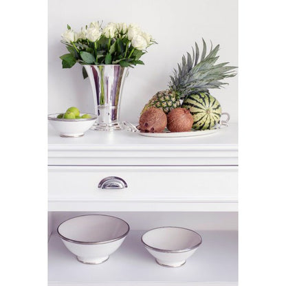 EDZARD bloempot bloempot vaas Tromba zwaar verzilverd, hoogte 25 cm, diameter 19 cm