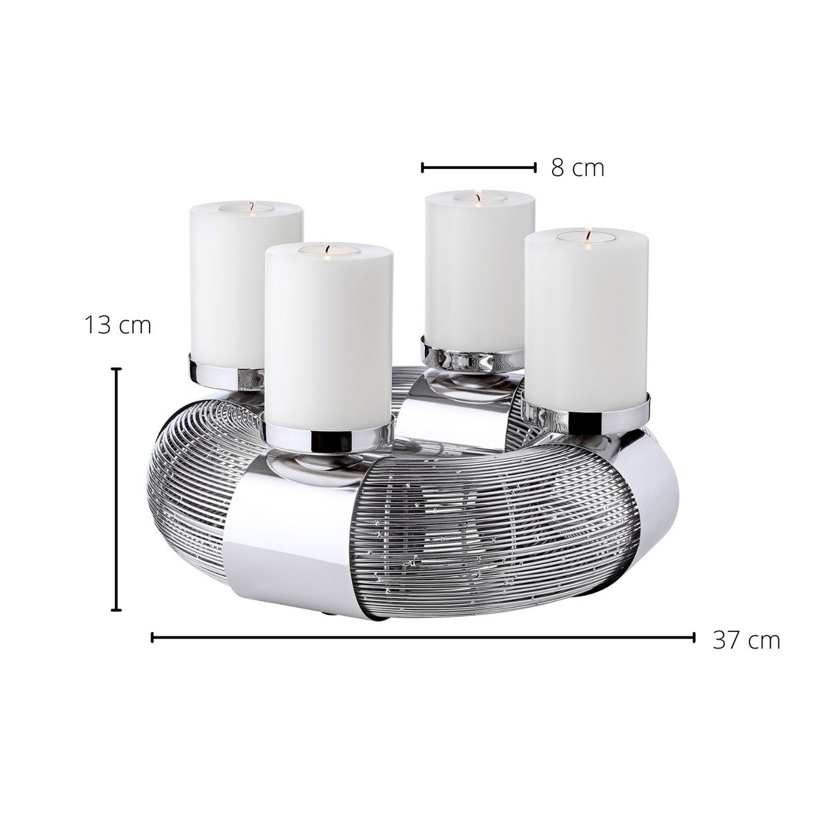 Adventskrans Vlas Ø 36cm