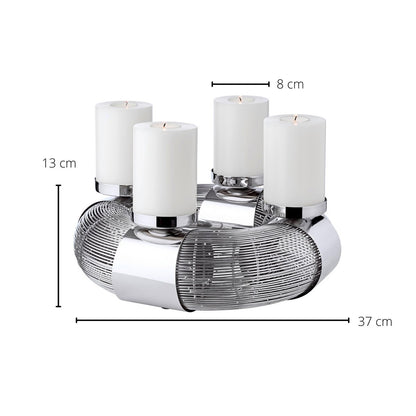 Adventskrans Vlas Ø 36cm