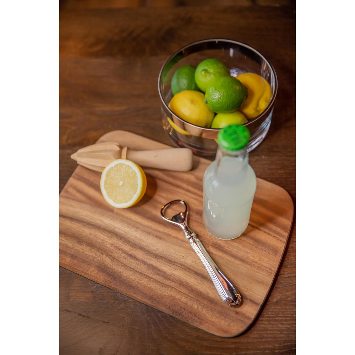 EDZARD flesopener opener draad, edel verzilverd, aanslagbestendig, lengte 15 cm