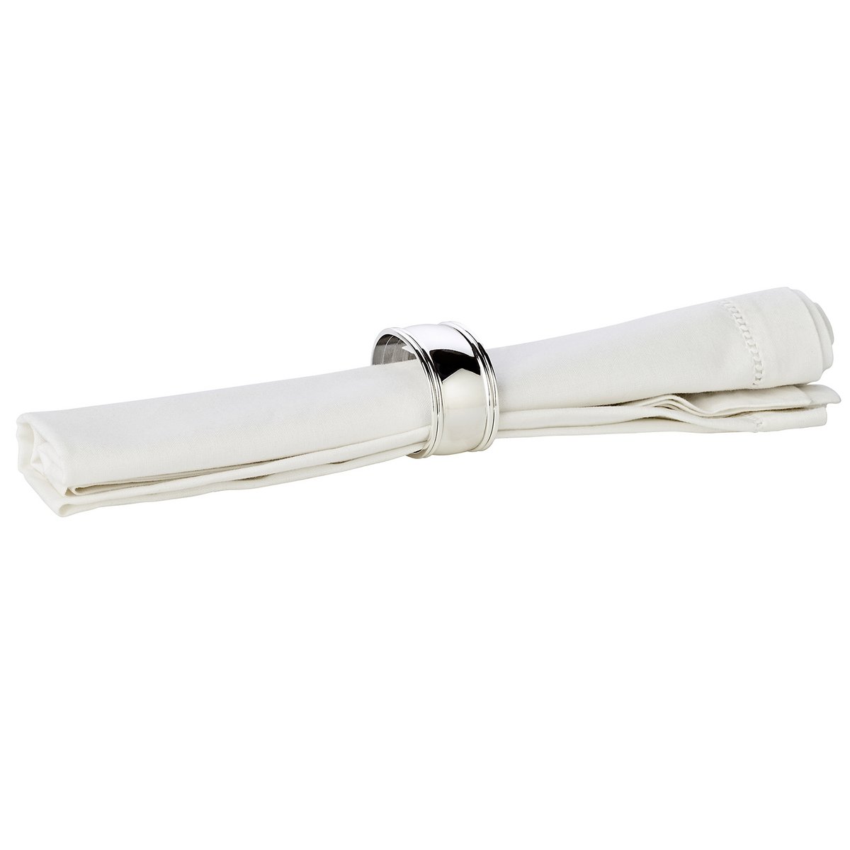 EDZARD set van 4 servetringdraad, edel verzilverd, aanslagbestendig, lengte 6 cm