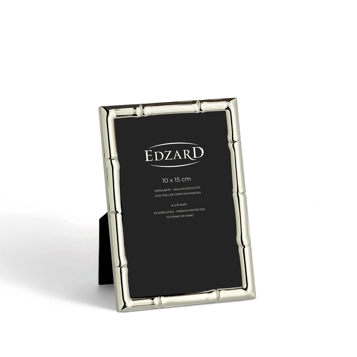 Fontanellato fotolijst (10x15 cm), elegant verzilverd, aanslagvrij, 2 hangers