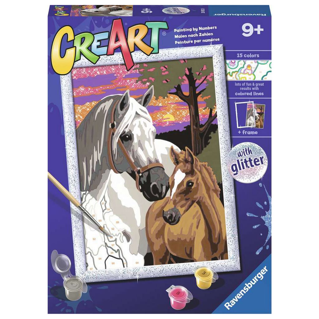 Ravensburger CreArt zonsondergangpaarden