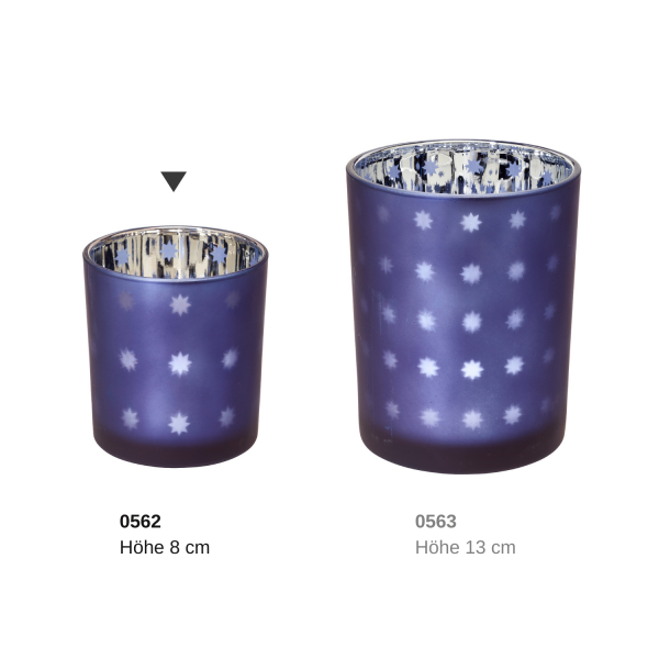 EDZARD theelicht Domo H 8cm