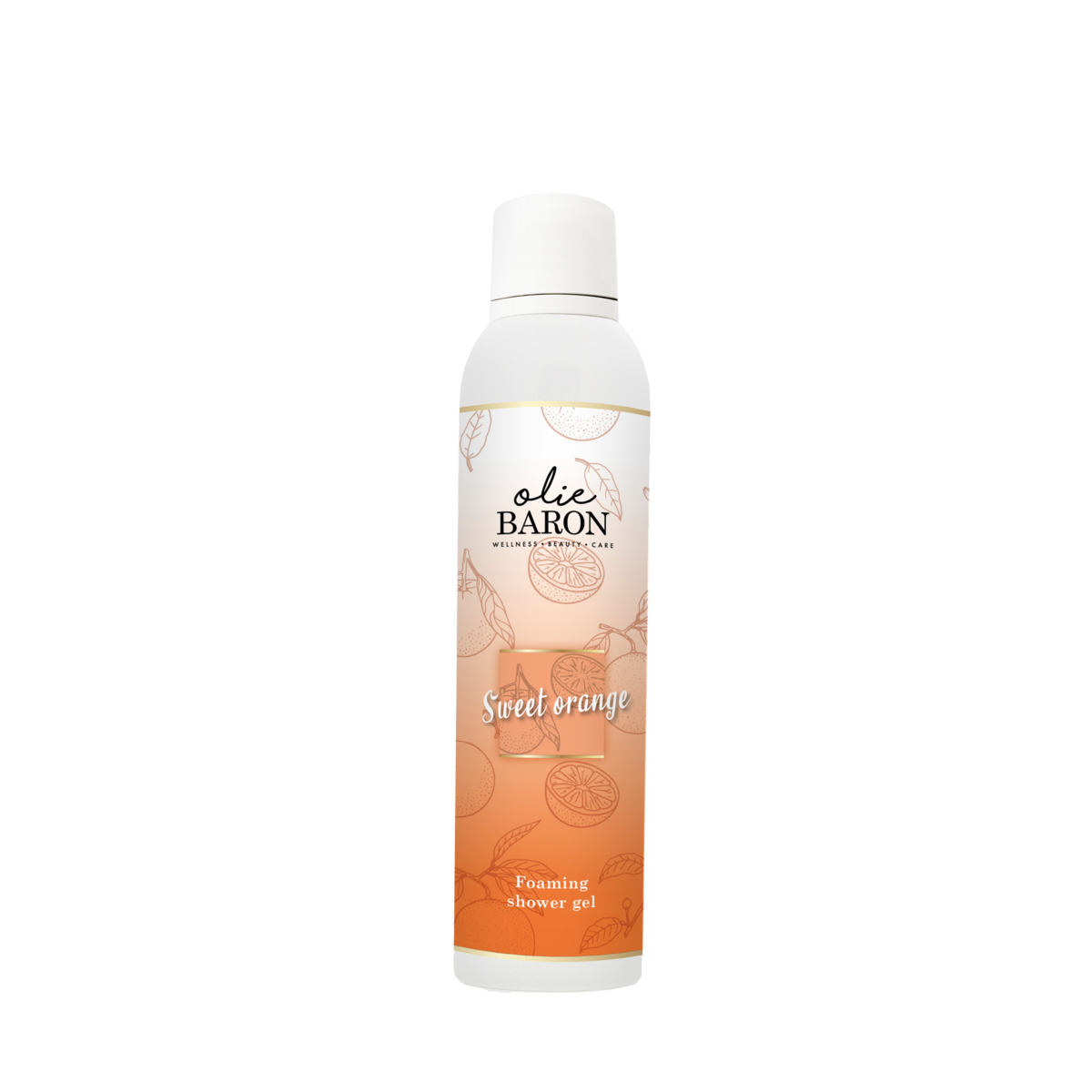 De Oliebaron® - Foaming shower gel - Sweet orange - 200 ml