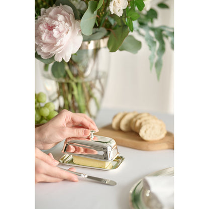 EDZARD botermes draad, klassiek design, nobel verzilverd, lengte 15 cm