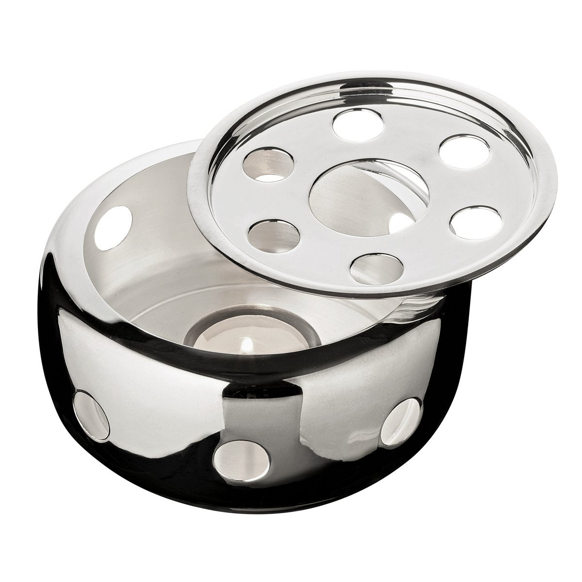EDZARD warmer Sheffield, zwaar verzilverd, diameter 14 cm, hoogte 7 cm
