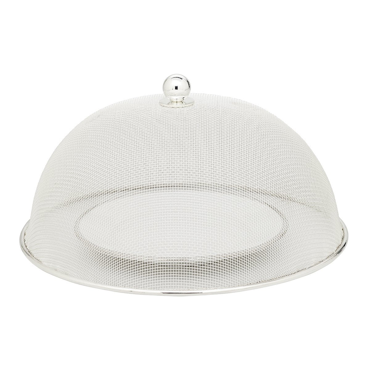 Beschermkap Classic (ø 30 cm, H 16 cm), edel verzilverd, aanslagbestendig, vliegenkap voor eetscherm