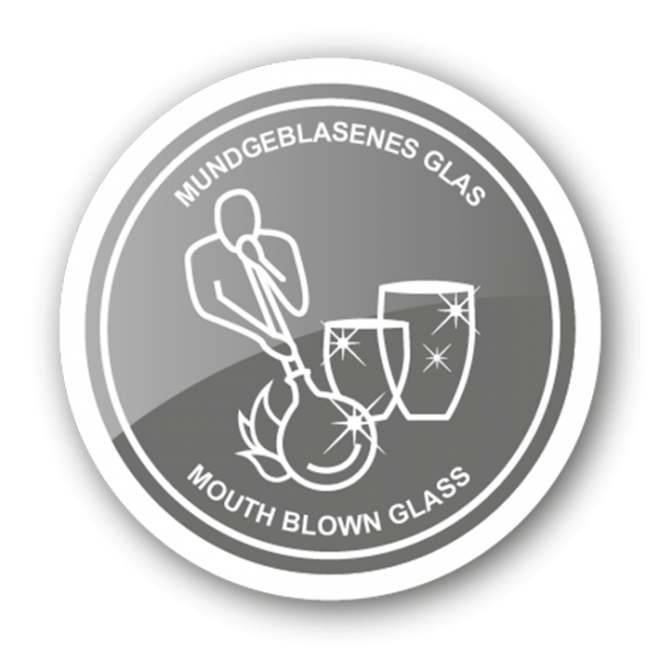 EDZARD kan Olivia, mondgeblazen kristalglas met platina rand, hoogte 16 cm, inhoud 1,0 liter