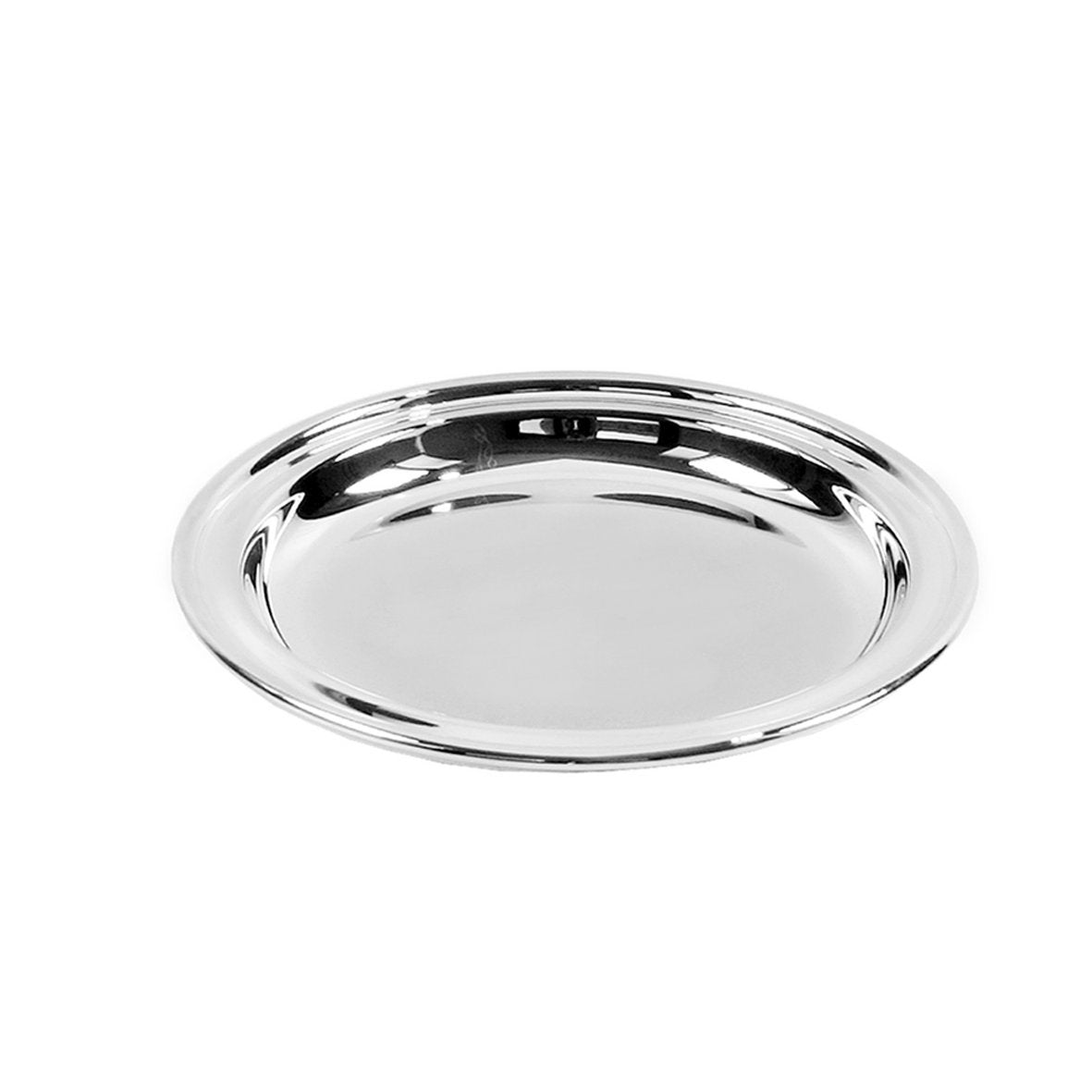 EDZARD onderzetter flessenonderzetter Astoria, elegant verzilverd en aanslagvrij, diameter 14 cm