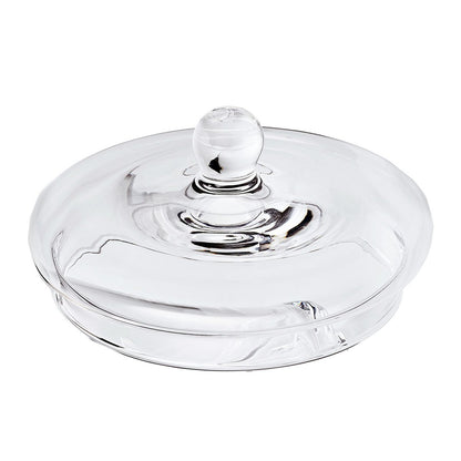 Vervangend deksel (hoogte 5 cm, ø 14 cm) voor serveerschaal Lia 1284 en 1285, mondgeblazen kristalglas