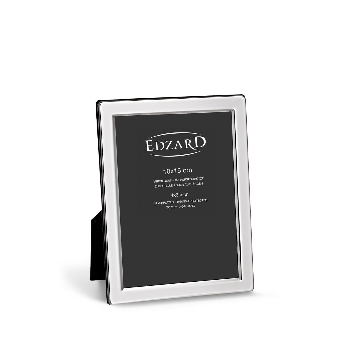EDZARD fotolijst Salerno voor foto 10 x 15 cm, edel verzilverd, aanslag beschermd, met 2 hangers