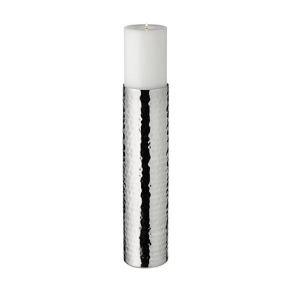 EDZARD kandelaar kandelaar Agadir, hoogwaardig staal hoogglans gepolijst, diameter 8,5 cm, hoogte 35 cm