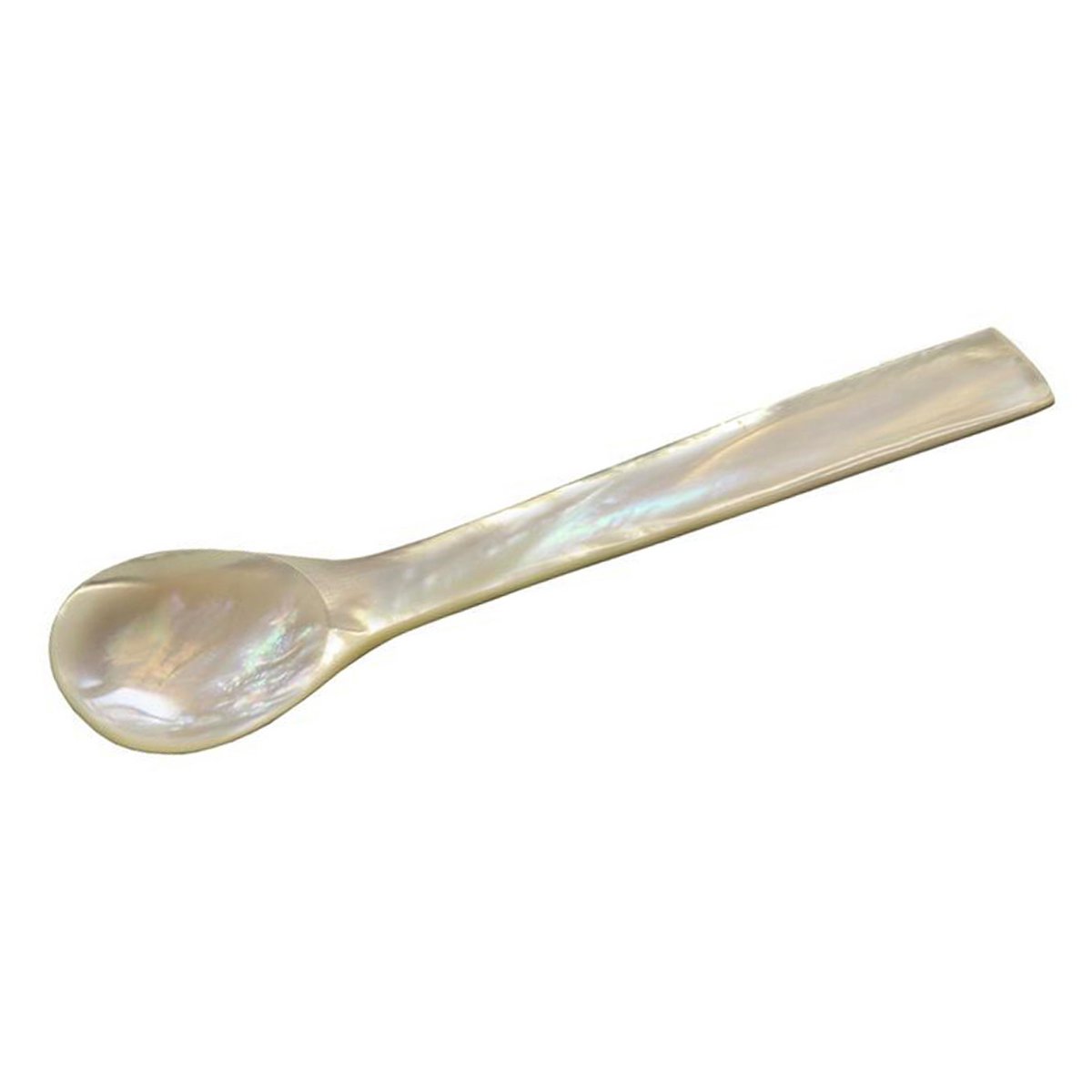 EDZARD parelmoer lepel kaviaar lepel eierlepel, hoge kwaliteit handwerk, rechte hoeken, lengte ca. 11 cm