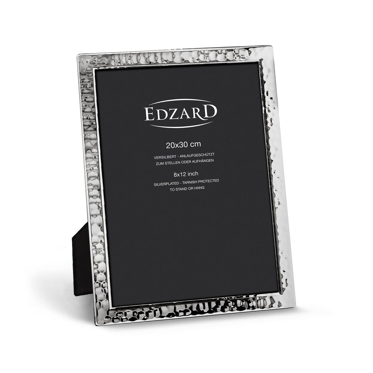 EDZARD Pavia fotolijst voor foto's (DIN A4 - 21 x 29,7 cm), verzilverd, aanslagbestendig, 2 hangers