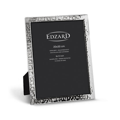 EDZARD Pavia fotolijst voor foto's (DIN A4 - 21 x 29,7 cm), verzilverd, aanslagbestendig, 2 hangers