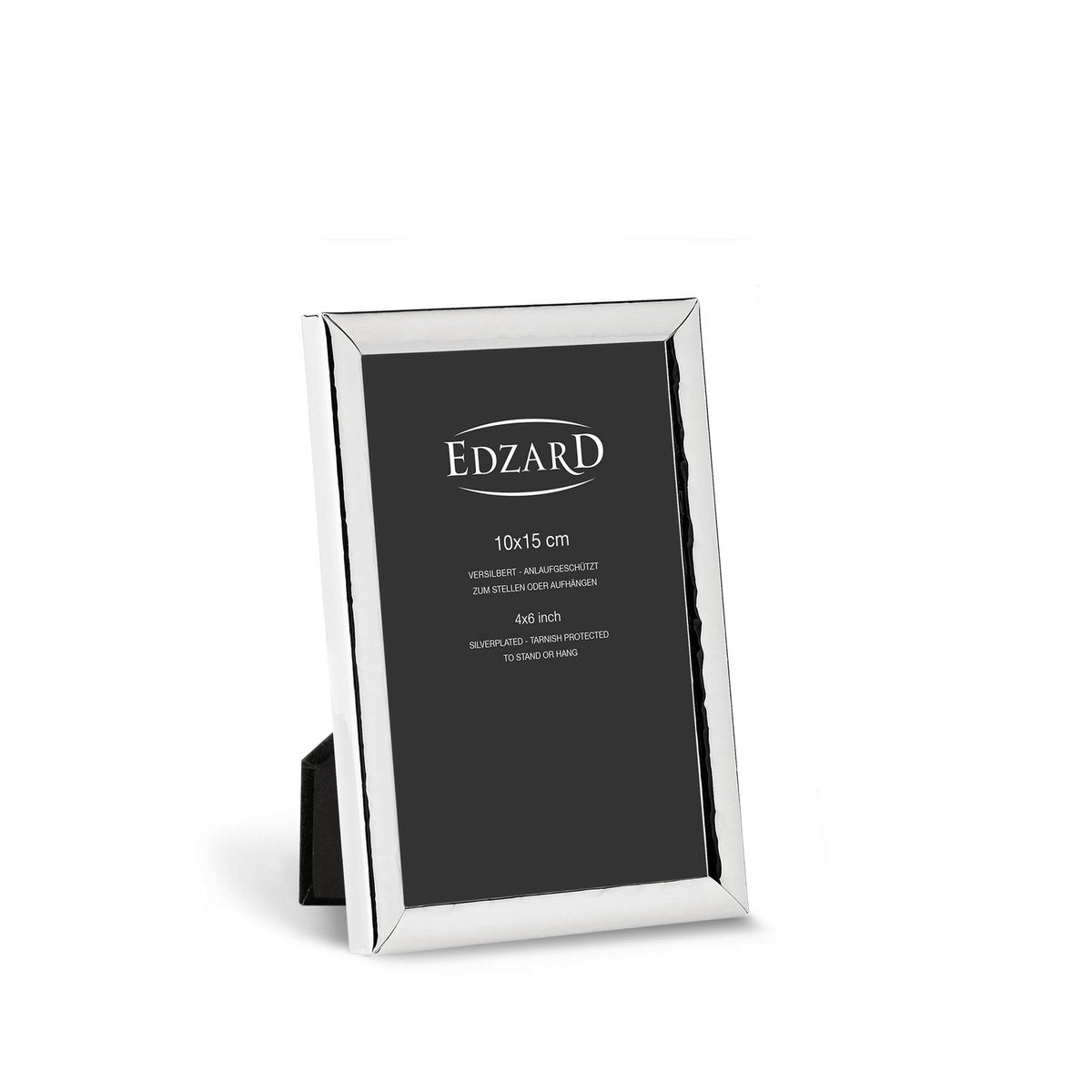 Fotolijst Riga (10x15 cm), verzilverd, aanslagbestendig, incl. hanger, staand en liggend formaat