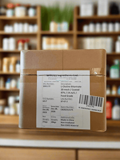 L-Choline Bitartrate 25kg - BeBulk Nutrition
