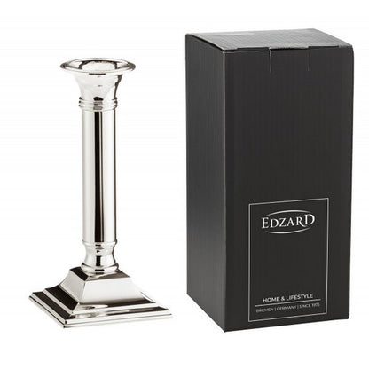EDZARD kandelaar Lincoln voor stokkaarsen, edel verzilverd, aanslag beschermd, hoogte 19 cm
