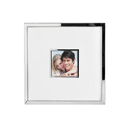 EDZARD fotolijst Ribera voor foto 13 x 13 cm, totale afmeting 35 x 35 cm, verzilverd, aanslagbestendig