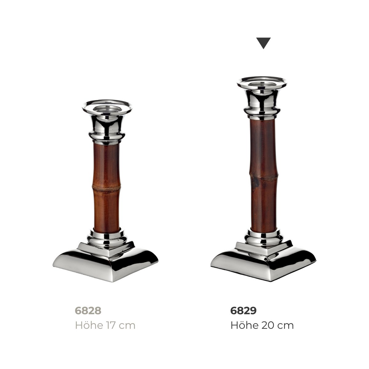 Leuchter Holm Bambus H 20 cm