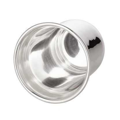 Set van 2 borrelbekers Cuno (hoogte 5 cm, 4 cl), zwaar verzilverd, borrelglas