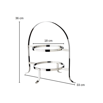 Taartplateau Sina voor 2 borden H 33 cm