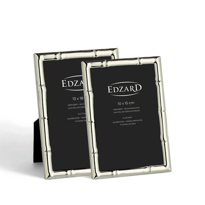 Fontanellato fotolijst (13x18 cm), elegant verzilverd, aanslagvrij, 2 hangers