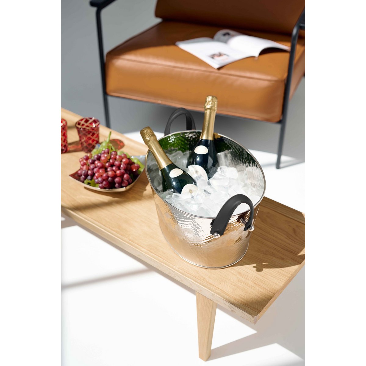 Champagne Shell Gavin hamerde 39x29cm, H19 cm