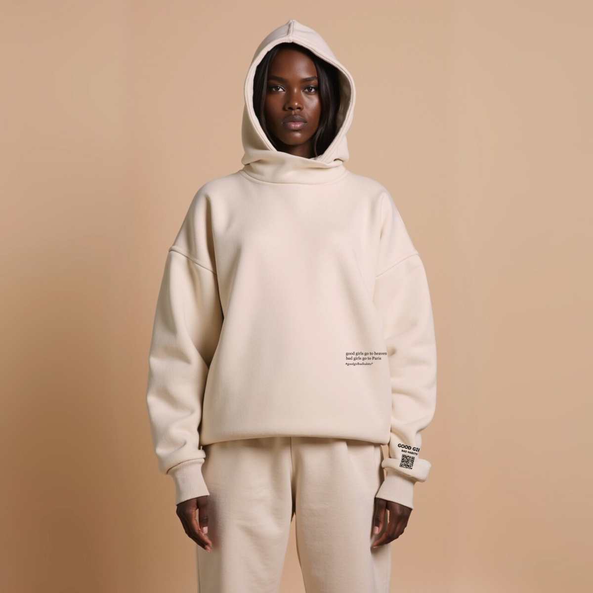 Hoodie "Bad Girls Go to Paris" - Pink