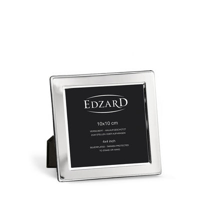 EDZARD fotolijst Salerno voor foto 10 x 10 cm, edel verzilverd, aanslagbestendig